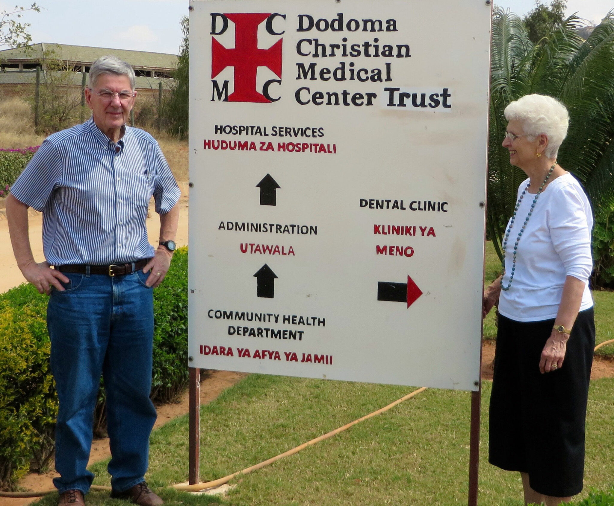 Bobby and Barbara Griffin at the Dodoma Medical Center